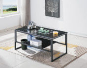 Table à café moderne simple pour bureau salon petit ménage durable fil de fer Table à café avec des performances de coût élevé