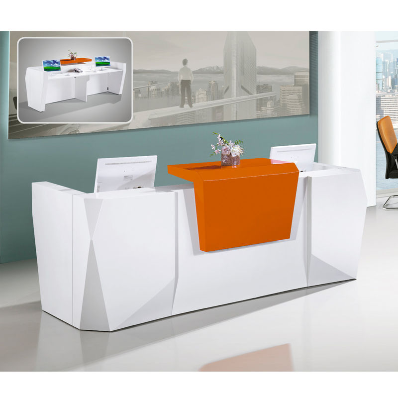 Bureau de réception minimaliste moderne haut de gamme pour les bureaux Bureau d'entrée haute qualité pour les immeubles de bureaux